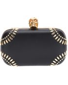 Alexander McQueen Classic Skull Box Clutch - Lyst