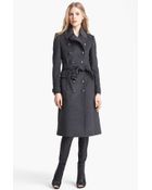 Burberry Brit Sheeran Wool Cashmere Trench Coat - Lyst
