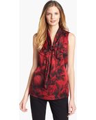 Classiques Entier Ruffled Stretch Silk Blouse - Lyst
