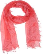 Blue Les Copains Stole - Lyst