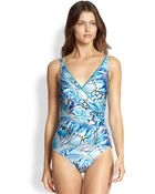 Gottex One-Piece Sierra Surplice Swimsuit - Lyst
