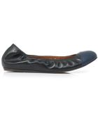 Lanvin Capped Toe Ballet Shoes - Lyst