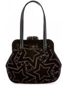 Lulu Guinness Flocked Star Mid Pollyanna - Lyst