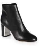 Michael Kors Vivi Leather Ankle Boots - Lyst