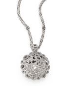 Roberto Coin Diamond 18k White Gold Filigree Pendant Necklace - Lyst