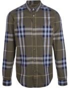 Burberry Brit Checked Button Down Shirt - Lyst