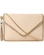 Dune Echainy Faux Leather Clutch - Lyst