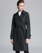 DKNY Trench Coat With Elongated Shields - Lyst