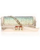 Missoni Sequins Gold Chain Clutch - Lyst
