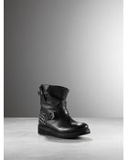 Patrizia Pepe Low Boot In Leather With Studs - Lyst