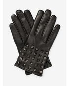 Valentino Rockstud Leather Gloves - Lyst