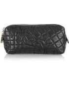 Versace Quilted Leather Cosmetics Case - Lyst