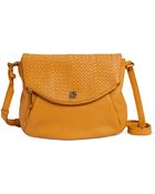 Elliott Lucca Intreccio Flap Zip Crossbody - Lyst