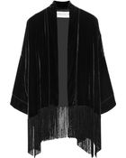 Emilio Pucci Fringed Velvet Jacket - Lyst