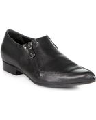 McQ by Alexander McQueen Leather Doublezip Loafers - Lyst