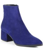 Miu Miu Suede Ankle Boots - Lyst