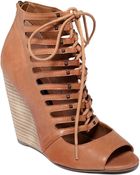 Steve Madden Simmona Wedge Sandals - Lyst