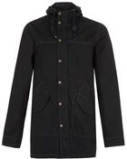Topman Navy Lightweight Parka Coat - Lyst