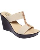 Callisto Pastel Platform Wedge Sandals - Lyst