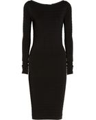 Donna Karan New York Ribbed Stretch Knit Dress - Lyst