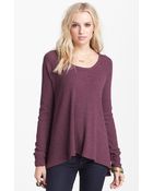 Free People Rockabilly Raglan Sleeve Top - Lyst