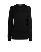 Jaeger Fine Gauge Knit Sweater - Lyst