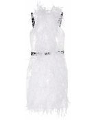 Jason Wu Feather-Embellished Sateen Dress - Lyst