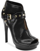 Michael Kors Ailee High Heel Platform Shooties - Lyst
