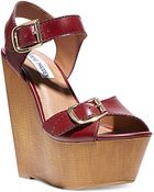 Steve Madden Breeann Platform Wedge Sandals - Lyst