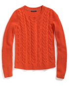 Tommy Hilfiger Cable Crew Neck Sweater - Lyst