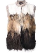 Fendi Furry Gilet - Lyst