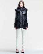 Helmut Lang Hooded Rabbit Fur Vest - Lyst