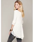 Free People Wonderland Lace Tunic - Lyst