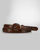 Ralph Lauren Belt Croc - Lyst