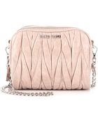 Miu Miu Matelassé Leather Mini Shoulder Bag - Lyst