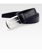 Prada Gloss Leather Belt - Lyst