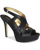 Nine West Fontia Caged Platform Sandals - Lyst