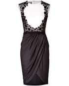 Giambattista Valli Silkwool Lace Detailed Dress - Lyst