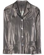 Marc Jacobs Metallic Print Blouse - Lyst
