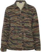 A.P.C. Camouflageprint Cottoncanvas Jacket - Lyst