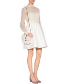 Valentino Cotton-silk Embellished Dress - Lyst