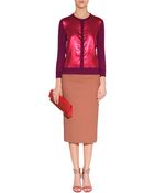 L'Wren Scott Bordeaux Sequinned Cashmere Cardigan - Lyst