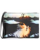 Mary Katrantzou Print Leather Clutch - Lyst