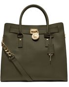 Michael Kors Michael Large Hamilton Saffiano Tote - Lyst