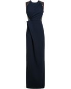 Roksanda Ilincic Crepe Wool Gown - Lyst