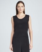 Caroline Rose Silk Crepe Tank - Lyst