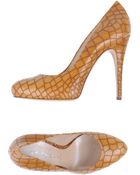 Casadei Closedtoe Slipons - Lyst