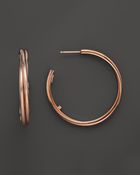 Roberto Coin 18K Rose Gold Hoop Earrings - Lyst