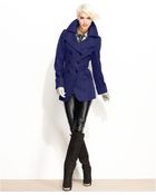 Guess Coat Wool-blend Cutaway Pea Coat - Lyst