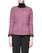 St. John Wool-blend Tweed Jacket - Lyst